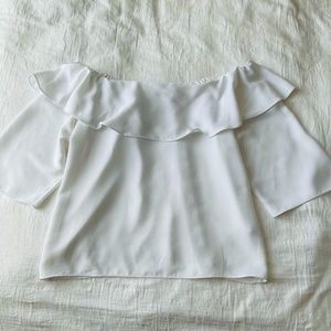 Banana Republic Flounced Off The Shoulder Top